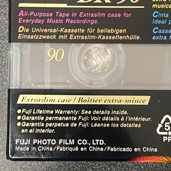 Fuji 90 minute blank audio cassette tape. New. Sealed. - Picture 11 of 16